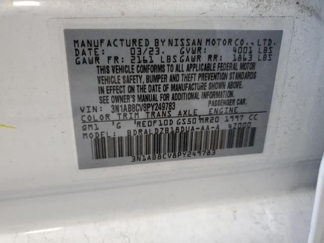 3N1AB8CV8PY249783 Nissan Sentra SV 12