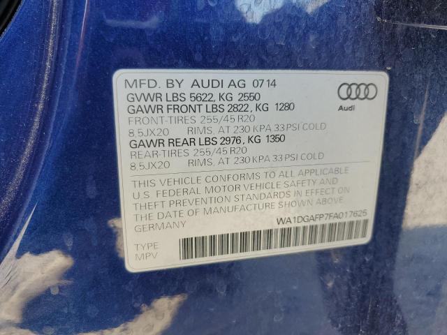 WA1DGAFP7FA017625 2015 AUDI Q5, photo no. 13