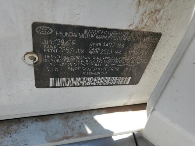2017 HYUNDAI SONATA SPO - 5NPE34AFXHH467979