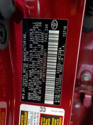 2019 TOYOTA AVALON XSE 4T1BZ1FB3KU033871