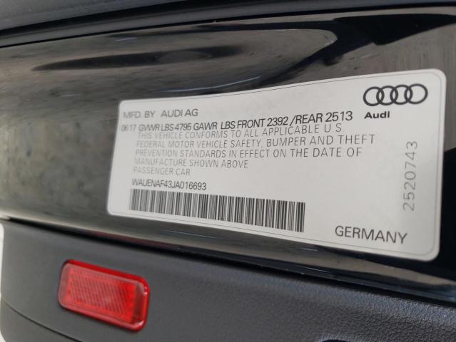 WAUENAF43JA016693 2018 AUDI A4, photo no. 12