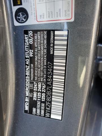 W1KZF8DB7LA843407 Mercedes-Benz E 350