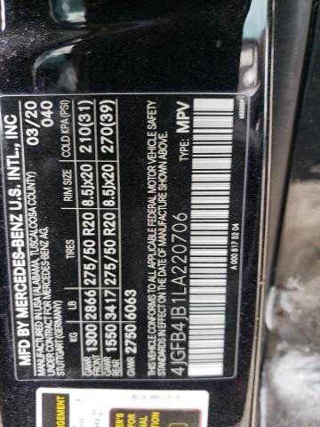 4JGFB4JB1LA220706 Mercedes-Benz GLE 350