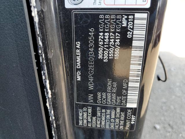2018 MERCEDES-BENZ METRIS - WD4PG2EE0J3430546
