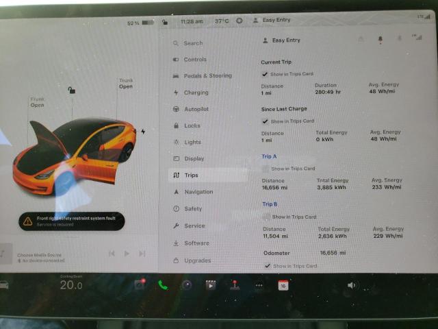 5YJ3E1EA9NF168296 | 2022 TESLA MODEL 3