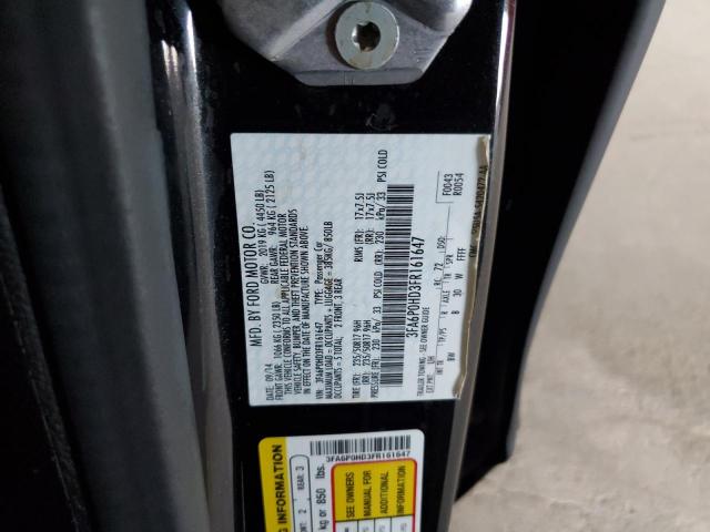 3FA6P0HD3FR161647 Ford FUSION SE