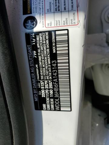 WDDLJ6HB6FA143143 Mercedes-Benz Cls 400 4matic