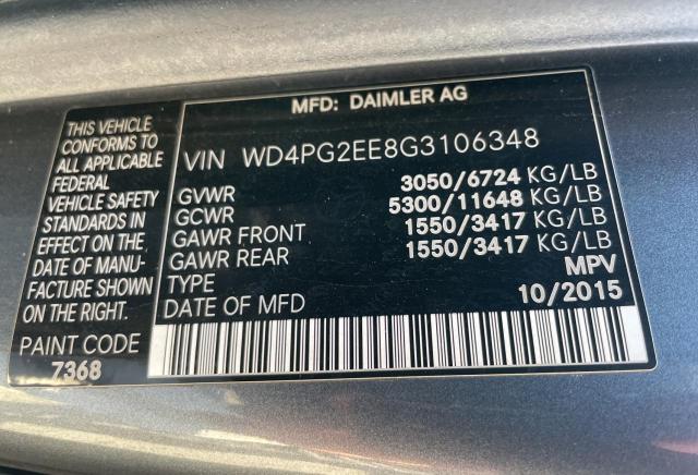 WD4PG2EE8G3106348 Mercedes-Benz Metris