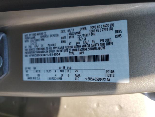 1FMCU0GD4HUE14554 2017 FORD ESCAPE, photo no. 13