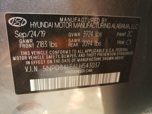 5NPD84LF6LH543037 Hyundai Elantra SE 12