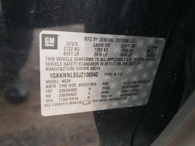 2018 GMC ACADIA 1GKKNNLS9JZ108042