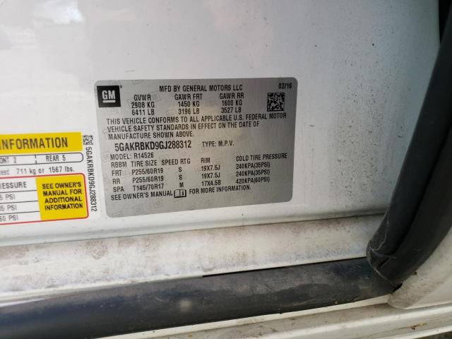 5GAKRBKD9GJ288312 Buick Enclave