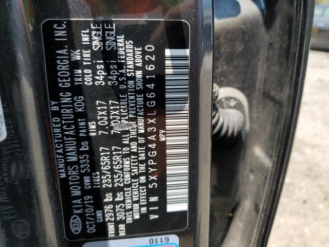 5XYPG4A3XLG641620 KIA SORENTO L