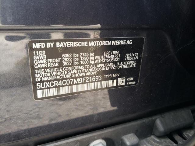 5UXCR4C07M9F21693 BMW X5 Sdrive 40i
