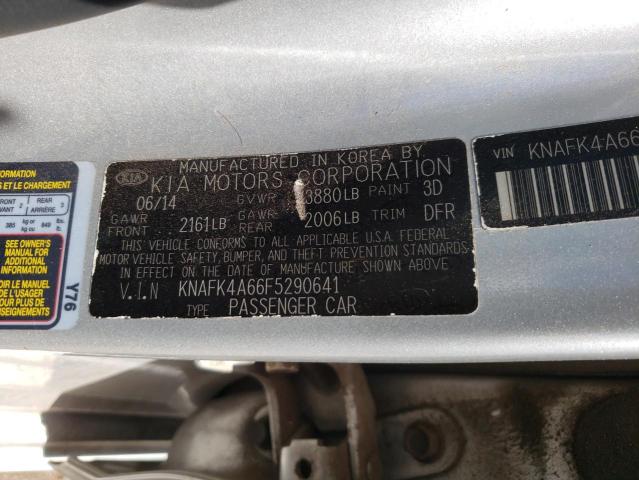 KNAFK4A66F5290641 KIA FORTE LX