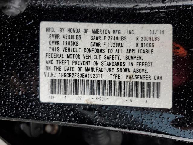 1HGCR2F33EA192811 Honda ACCORD LX