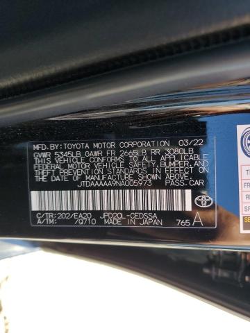 2022 TOYOTA MIRAI LE JTDAAAAA9NA005973