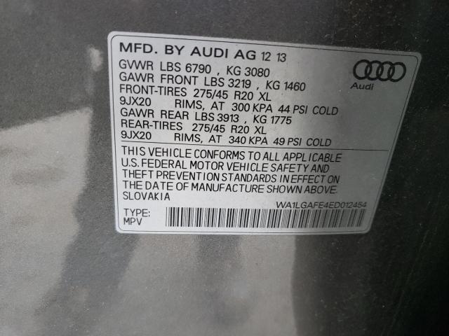 WA1LGAFE4ED012454 2014 AUDI Q7, photo no. 13