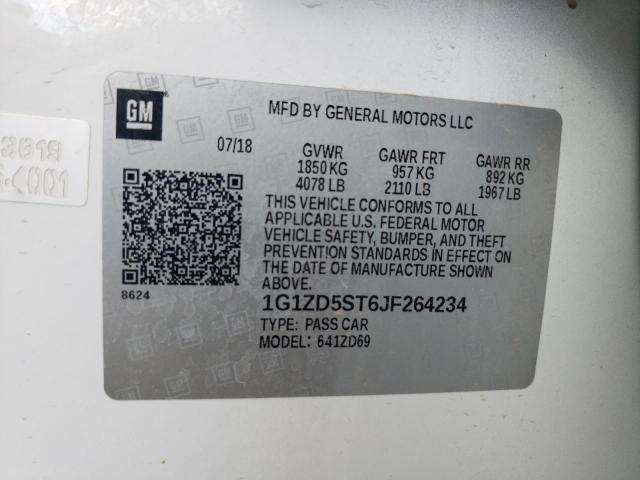 2018 CHEVROLET MALIBU 4D - 1G1ZD5ST6JF264234