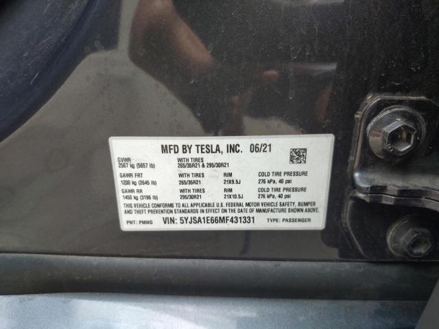 5YJSA1E66MF431331 Tesla MODEL S