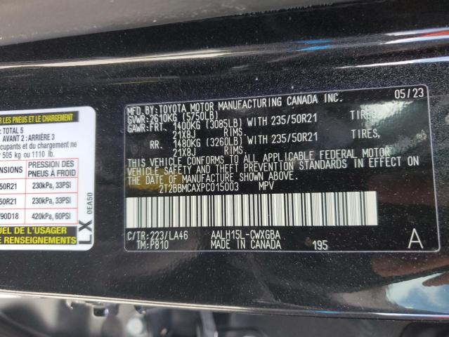 2023 LEXUS RX 350H BA - 2T2BBMCAXPC015003