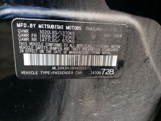 ML32A3HJ9HH005671 Mitsubishi MIRAGE ES