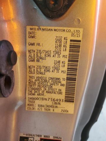 1N6BD0CT8FN756493 Nissan FRONTIER S