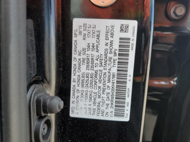 2HKRW5H35KH417881 Honda CR-V LX