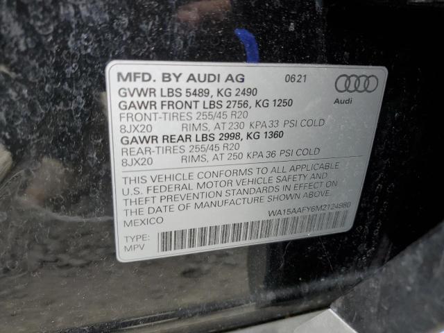 2021 AUDI Q5 SPORTBA - WA15AAFY6M2124980