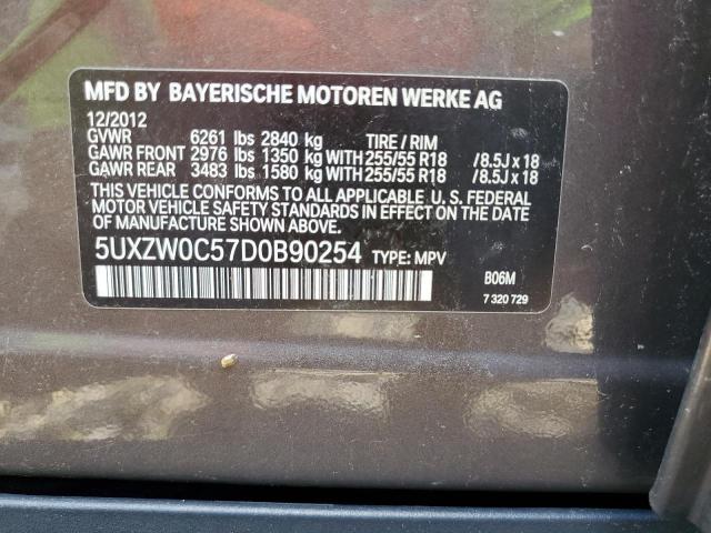 VIN 5UXZW0C57D0B90254 2013 BMW X5, Xdrive35D no.13