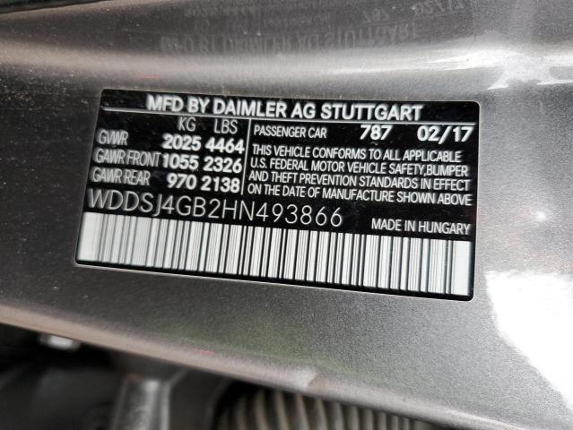 WDDSJ4GB2HN493866 Mercedes-Benz CLA 250 4MATIC