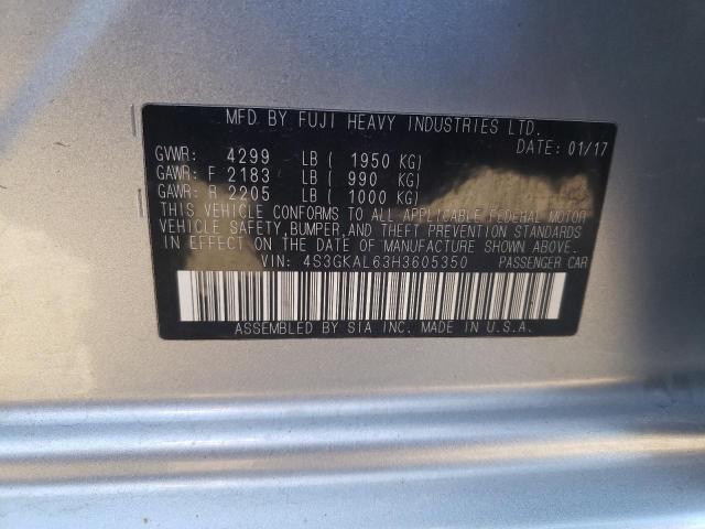 4S3GKAL63H3605350 Subaru Impreza Sport