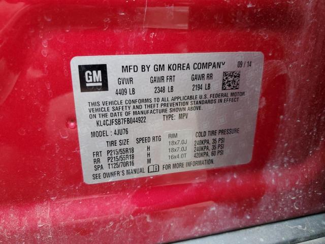 2015 BUICK ENCORE CON - KL4CJFSB7FB044922