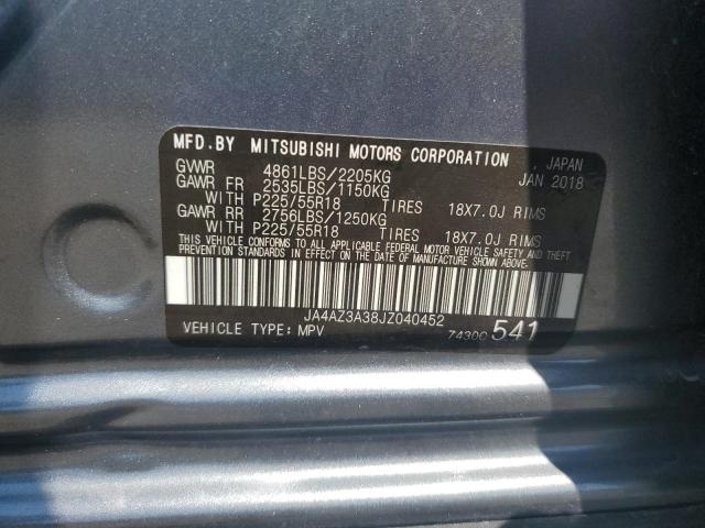 JA4AZ3A38JZ040452 Mitsubishi Outlander Se