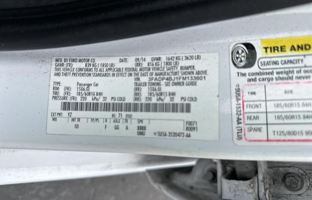 3FADP4BJ1FM133601 Ford FIESTA SE