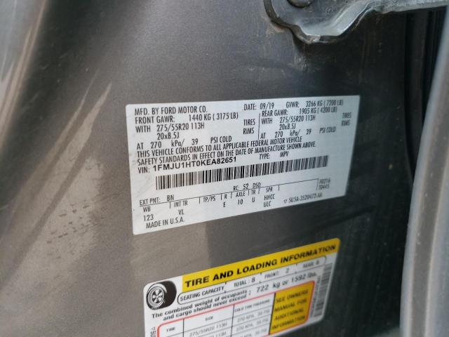 1FMJU1HT0KEA82651 Ford Expedition Xlt