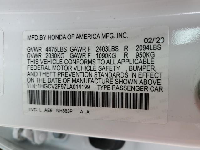 1HGCV2F97LA014199 Honda Accord TOU 12