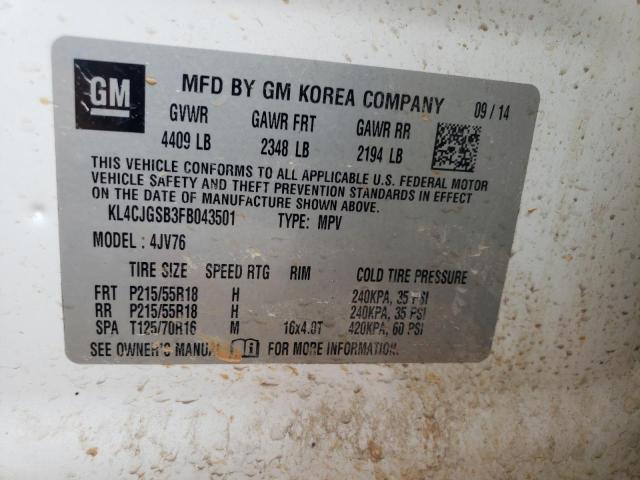 KL4CJGSB3FB043501 Buick Encore