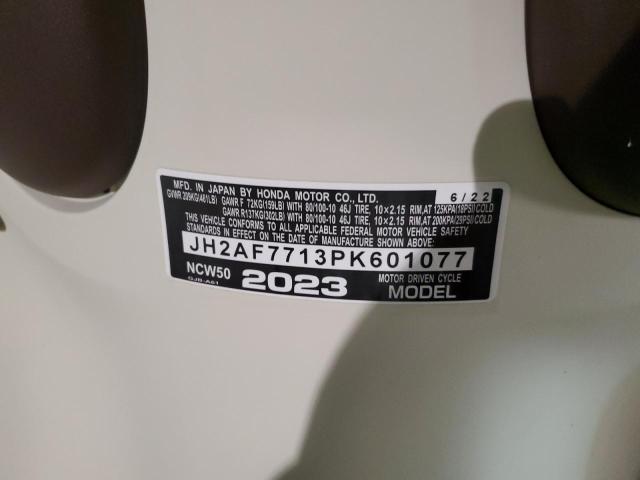 2023 HONDA NCW50 - JH2AF7713PK601077
