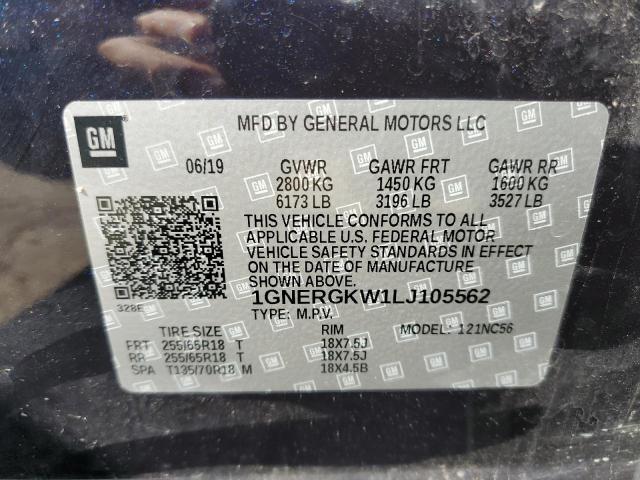 1GNERGKW1LJ105562 Chevrolet Traverse L 12