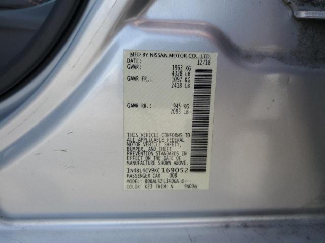 1N4BL4CV9KC169052 Nissan ALTIMA SR