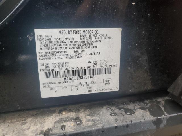 MAJ6S3JL3KC301383 Ford Ecosport Ses