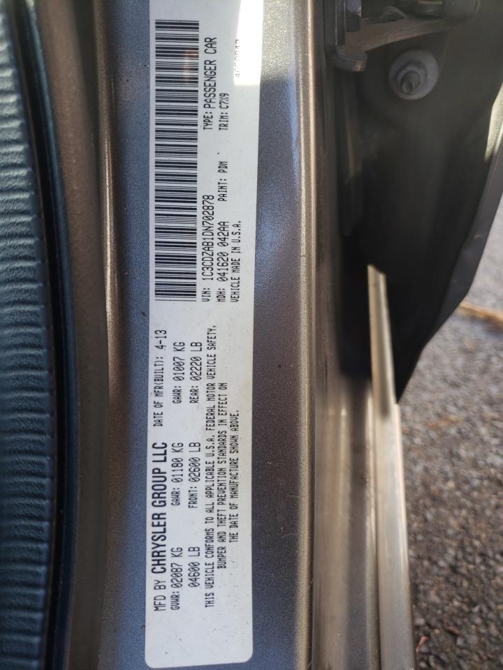 1C3CDZAB1DN702878 2013 Dodge Avenger Se