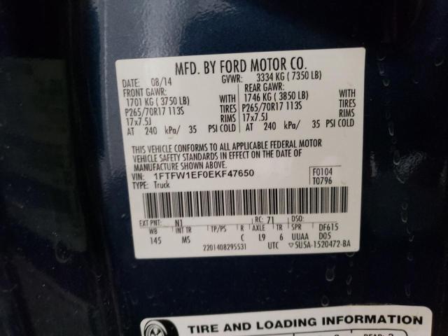 1FTFW1EF0EKF47650 | 2014 FORD F150 SUPER