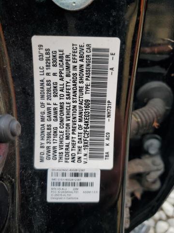 19XFC2F64KE031609 Honda Civic Lx