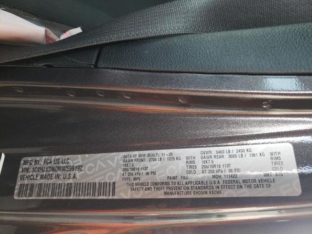 1C4HJXDN0MW599192 Jeep Wrangler Unlimited Sport