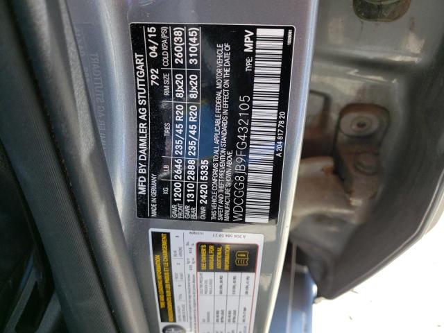 2015 MERCEDES-BENZ GLK 350 4M - WDCGG8JB9FG432105