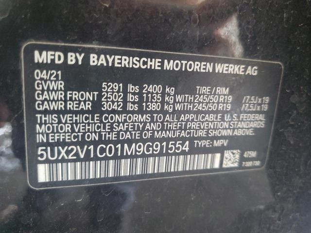 2021 BMW X4 XDRIVE3 - 5UX2V1C01M9G91554
