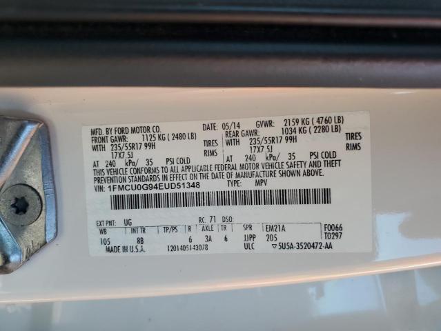 1FMCU0G94EUD51348 | 2014 FORD ESCAPE SE