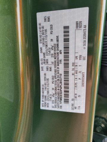 1FMEE5DP4PLB53710 Ford Bronco Base